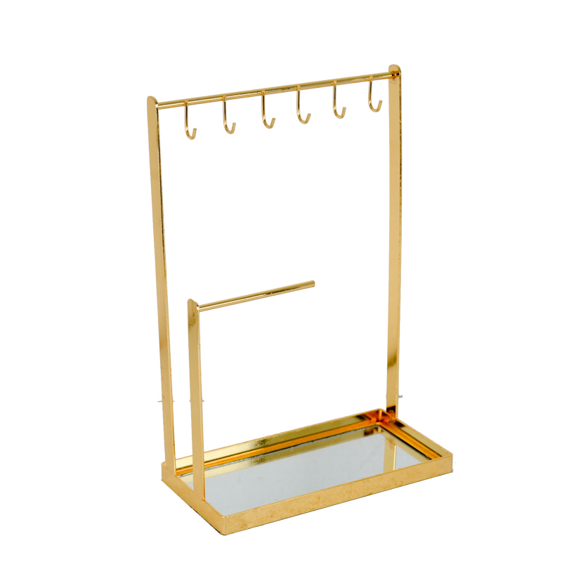 Golden color galvanize jewelry rack, for all kinds of jewelries ALGY512