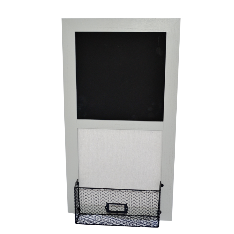 MDF and metal wall rack w / black board 19S556