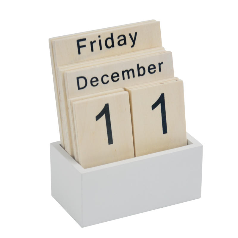 MDF desk top calendar, Perpetual calendar AL2004