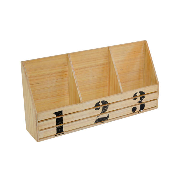 Wooden wall rack with 3 compartments  AL222