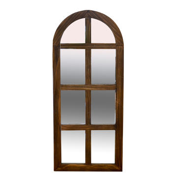 Wood framed mirror, rectangular, window look design AL237