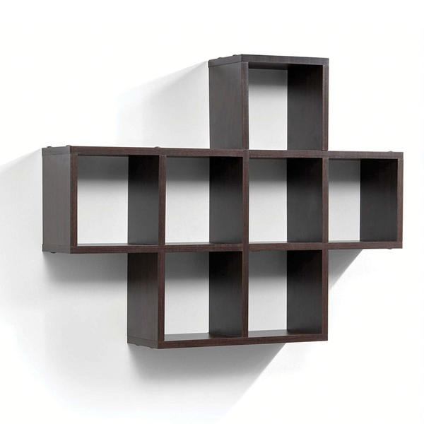 Wooden wall rack, 3 layers, 7 compartments ALY0010