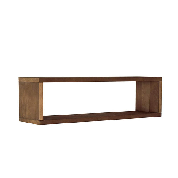 Wooden wall rack, brown, rectangular ALY0037