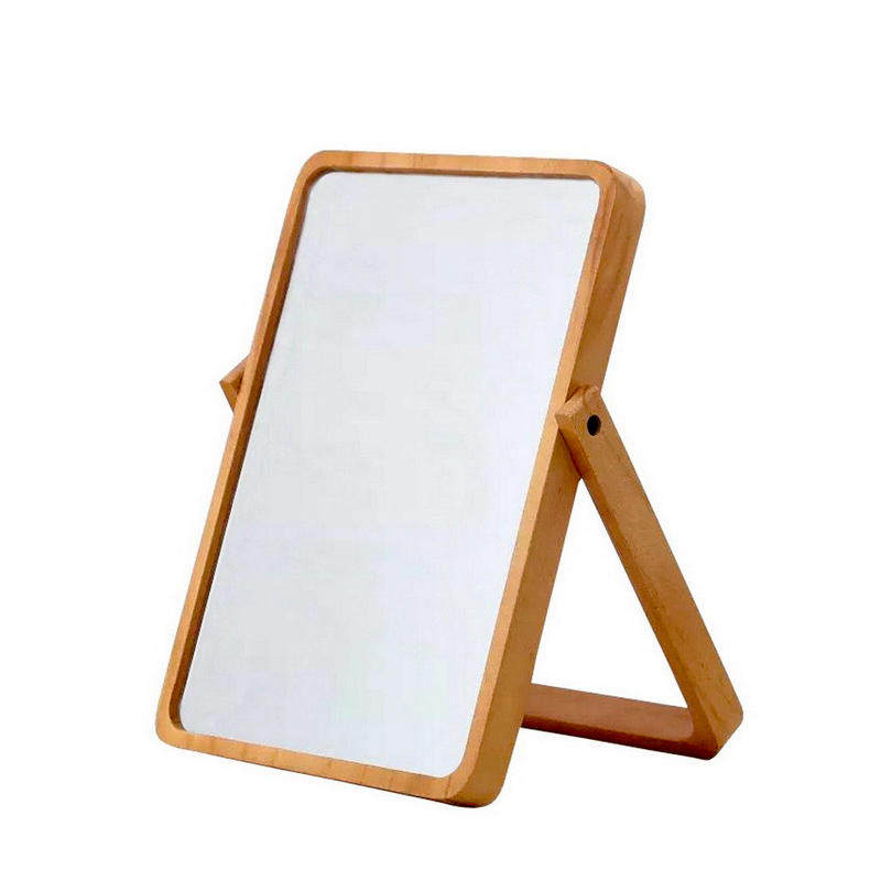 Wood framed mirror w / foldable bracket,  rectangular,   concise style ALY0757