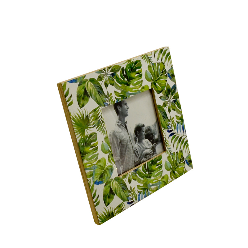 MDF photo frame, jungle style, square 18F187