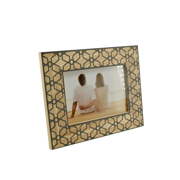 MDF photo frame, hive printed and antique finish, ractangular 18F270