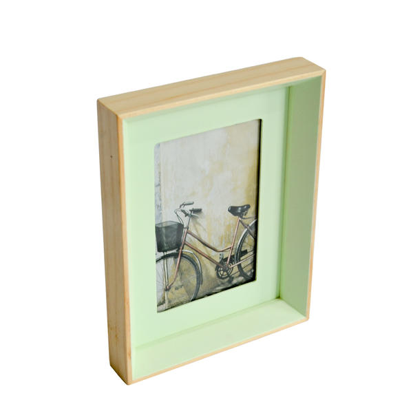 Wooden photo frame, rectangular, concise styl 19S416