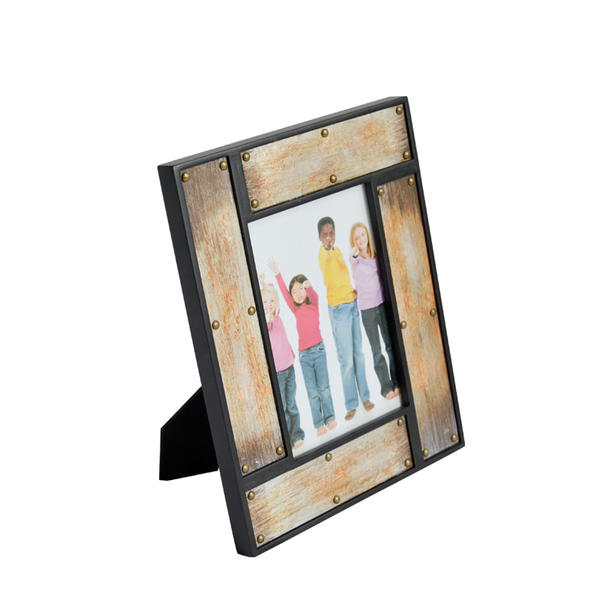 MDF and metal photo frame, ractangular, vintage, antique finish  19S450