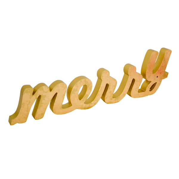 MDF wording decoration, Golden color, Wall mounted style. ' messy ' 19SH-145