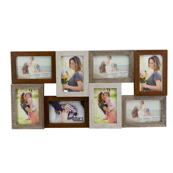 Wooden family photo frame, 3 colors combination,  8 pcs combination AL258
