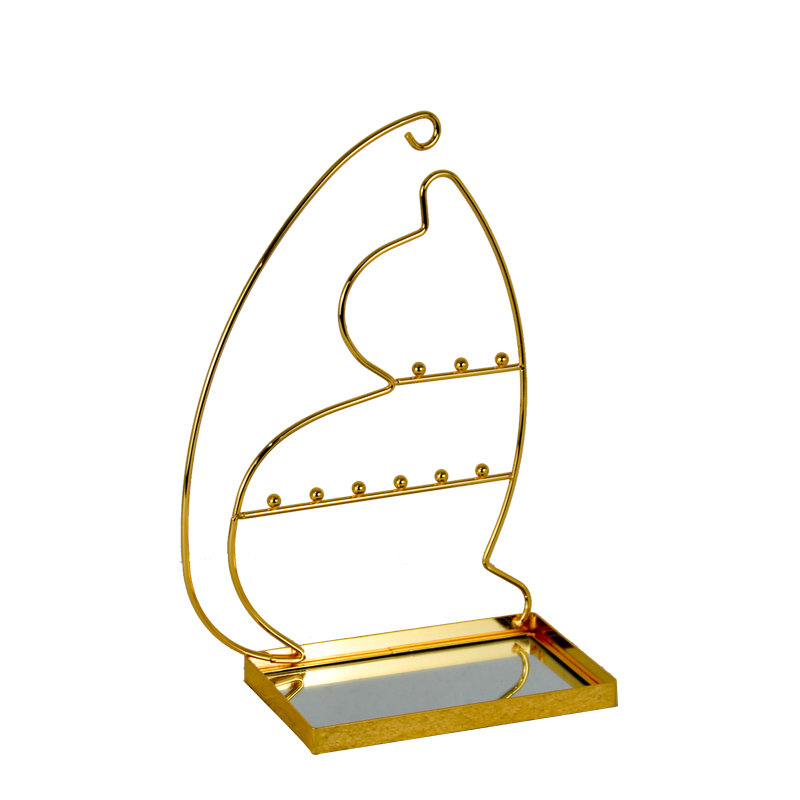 Golden color galvanize jewelry rack, for all kinds of jewelries ALGY506