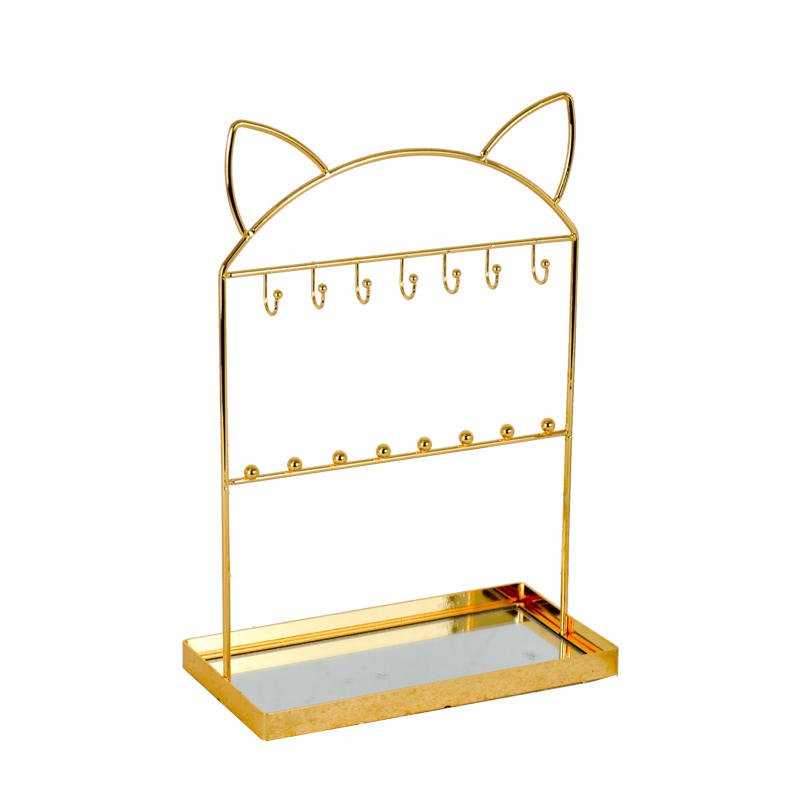 Golden color galvanize jewelry rack, for all kinds of jewelries ALGY510