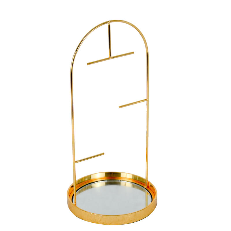Golden color galvanize jewelry rack, for all kinds of jewelries ALGY515