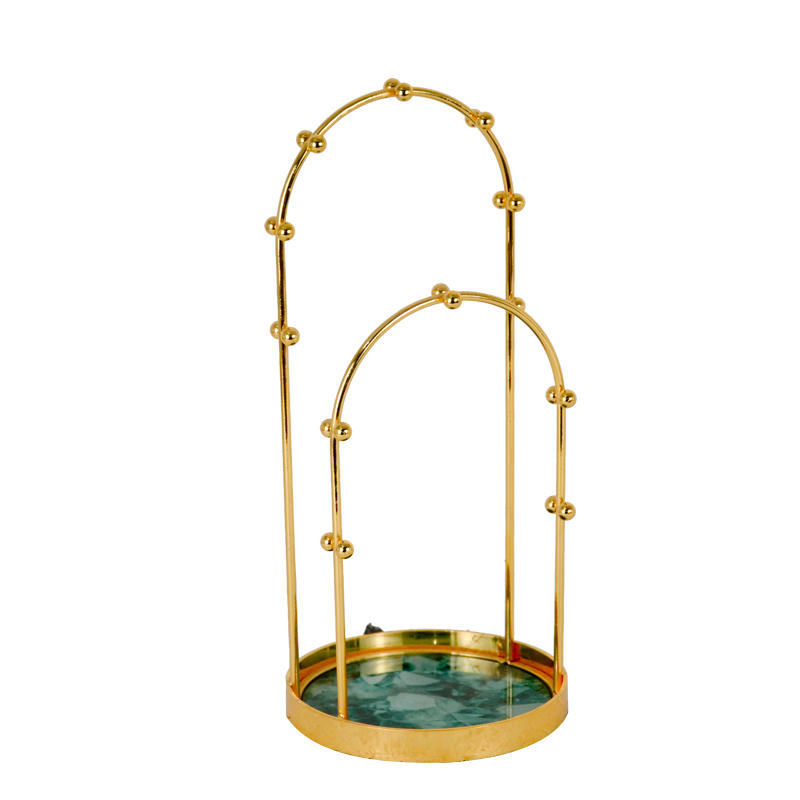 Golden color galvanize jewelry rack, for all kinds of jewelries ALGY516