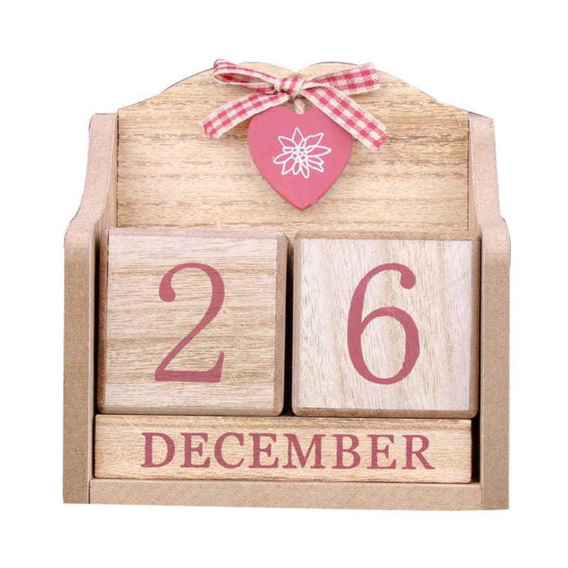 Wooden blocks calendar, desk top calendar, Perpetual calendar, Girlish style ALY0107