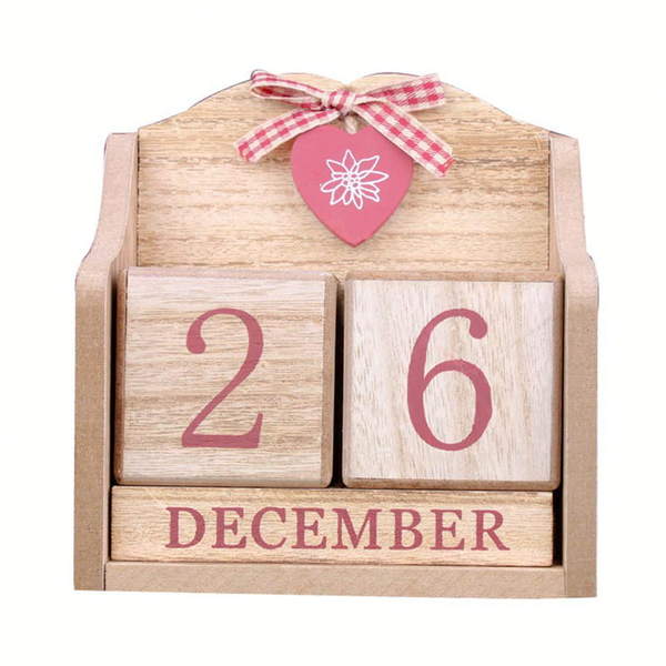 Wooden blocks calendar, desk top calendar, Perpetual calendar, Girlish style ALY0107