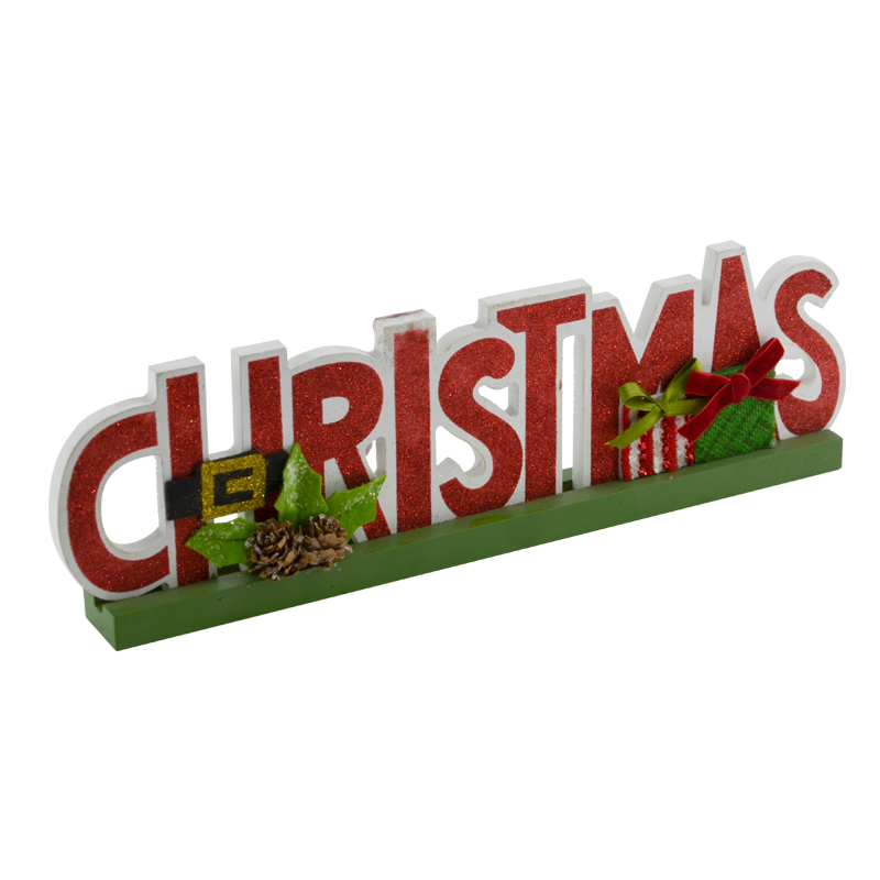 MDF X'mas wording ' CHRISTMAS ' table stand AL133