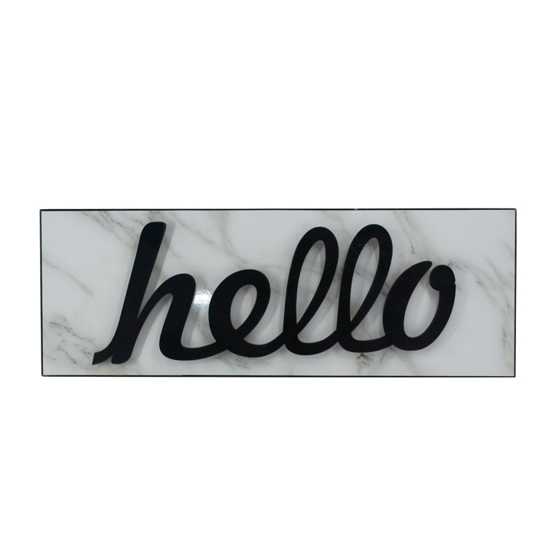 Thin framed artificial marble wall plaque AL181