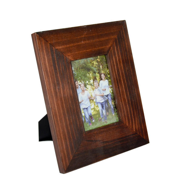 Wooden photo frame,  wide framed, burned style.  Reactangular F19-504