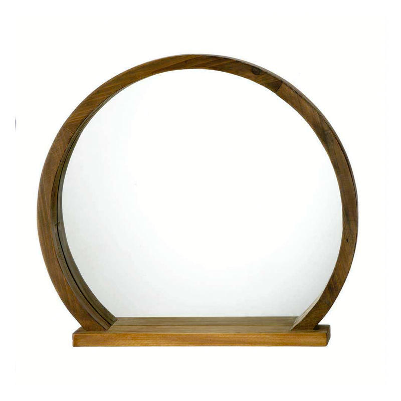 Wood framed mirror,  Omega shape,   concise style ALY0766